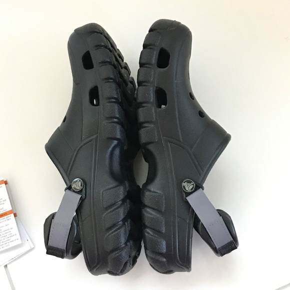 CROCS Clogs Off-road Sport Clog Black Men’s Size 10 Women’s Size 12 NWOT - Picture 10 of 16
